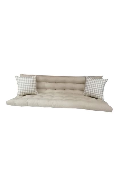 fitsdekor bej rengi salincak minderi 165x50 cm fiyati yorumlari trendyol
