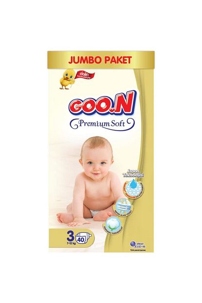 Goo N Goon Premium Bant Jumbo Bebek Bezi 3 No 160 Adet Fiyati Yorumlari Trendyol