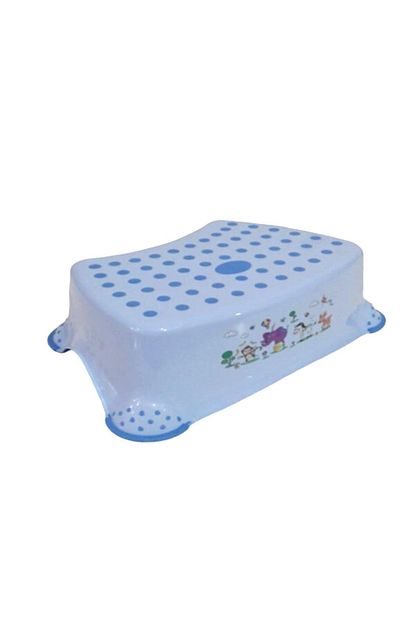 Maxqua Bebek Cocuk Taburesi Banyo Lavabo Yukseltici Basamak Mavi Trendyol