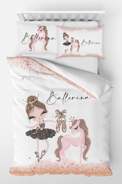 Homamia Tek Kisilik Nevresim Takimi Balerin Ve Unicorn Fiyati Yorumlari Trendyol