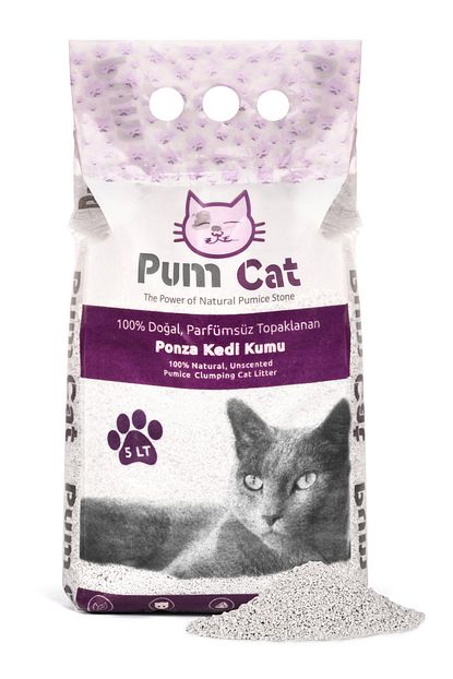 Pumice World Pum Cat Topaklanan Dogal Kedi Kumu Kokuyu Emer 5 Litre Ponza Kedi Kumu Trendyol