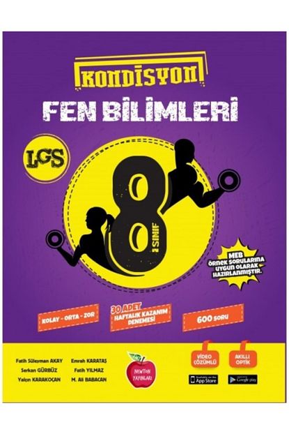 lgs 8 sinif fen bilimleri kolay orta zor kondisyon denemeleri