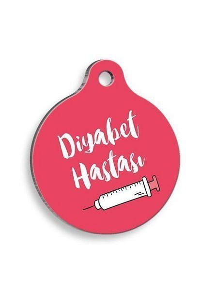 Pet Tag Art Diyabet Hastasi Pembe Yuvarlak Kedi Ve Kopek Kunyesi Trendyol