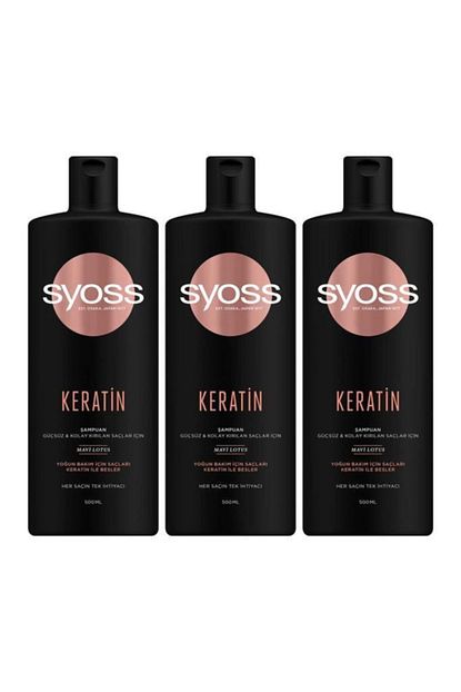 Syoss Keratin Mukemmelligi Sampuan 500 Ml X 3 Adet Fiyati Yorumlari Trendyol
