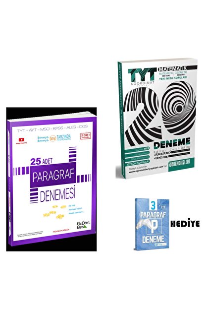 Ucdortbes Yayinlari 345 Ucdortbes Paragraf Denemesi Ogrenci Isler Tyt Matematik Paragraf Hediye Trendyol