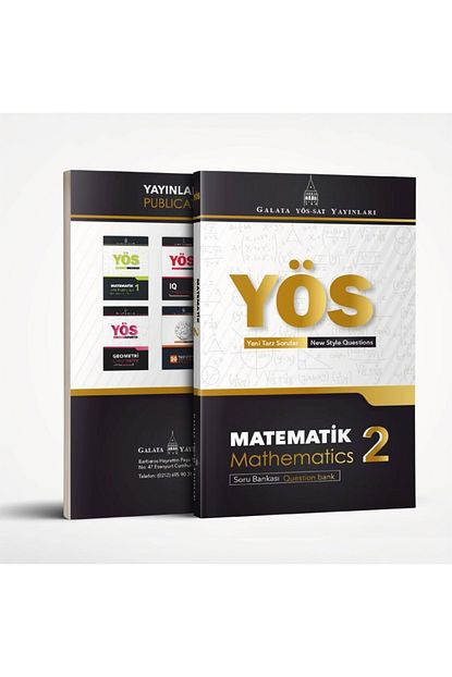 Galata Yos Sat Yayinlari Yos Matematik 2 Soru Bankasi Trendyol