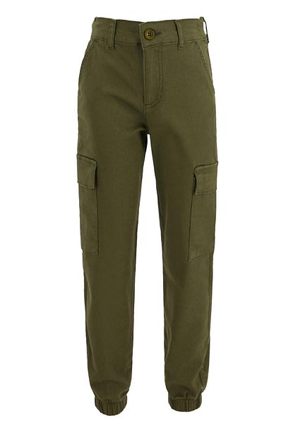Defacto Kiz Cocuk Yesil Kargo Jogger Pantolon Trendyol