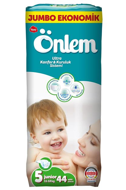 Onlem Bebek Bezi Jumbo 5 Beden 11 18 Kg 44 Adet Trendyol