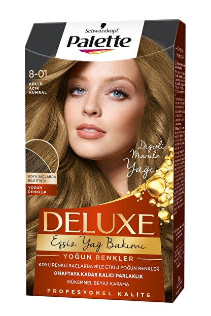 Palette Deluxe Yogun Renkler 8 01 Kullu Acik Kumral Sac Boyasi Trendyol