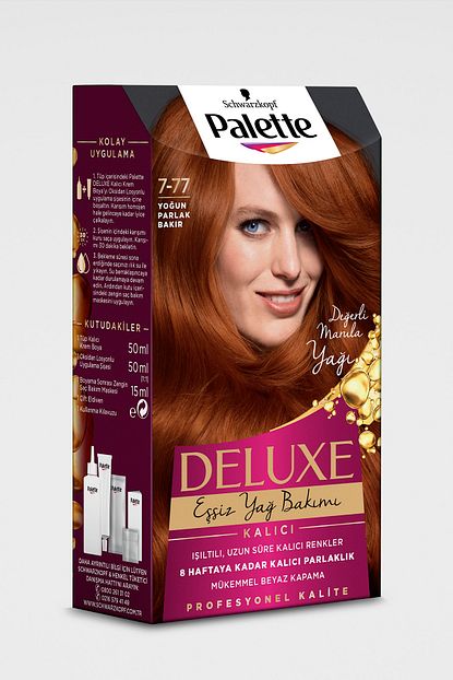 Palette Deluxe 7 77 Yogun Parlak Bakir Sac Boyasi Fiyati Yorumlari Trendyol
