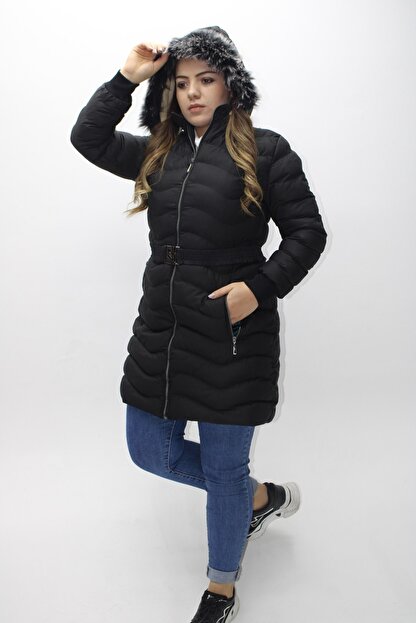 Kmkkombin Kadin Bayan Siyah Kapsonlu Ici Kurklu Sisme Mont Fiyati Yorumlari Trendyol