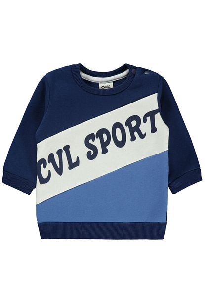 civil baby erkek bebek sweatshirt 6 18 ay saks mavisi fiyati yorumlari trendyol