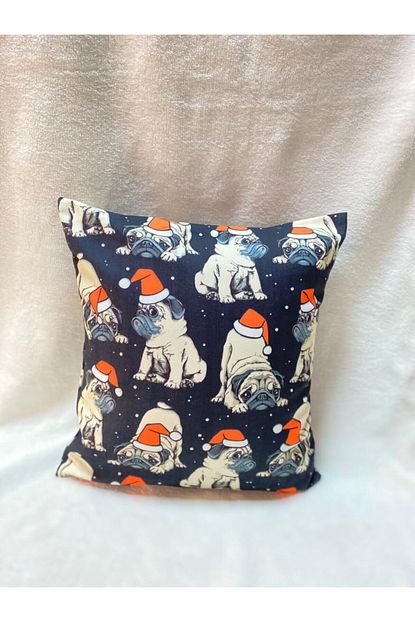 Marte Home Yilbasi Cift Tarafli Noel Sapkali Kopek Dekoratif Kirlent Kilifi Trendyol