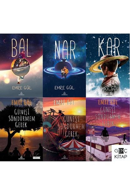 Ephesus Yayinlari Emre Gul 6 Kitap Set Ciltli Bal Nar Kar Gunesi Sondurmem Gerek Trendyol