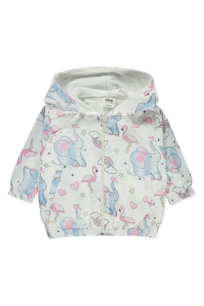 civil baby kiz bebek kapusonlu yagmurluk 6 18 ay ekru fiyati yorumlari trendyol