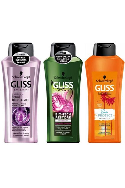 schwarzkopf schwarzkopf gliss sac bakimi sampuan seti 3 lu yipranmis saclar fiyati yorumlari trendyol