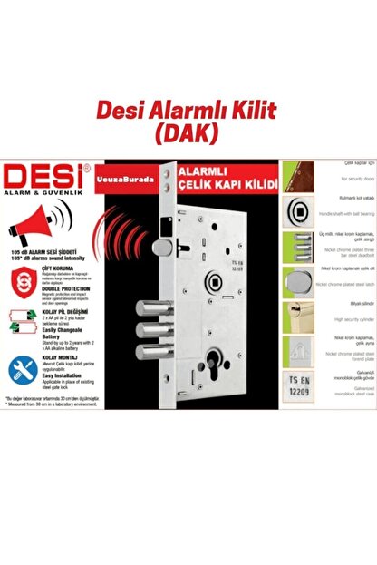 Desi Alarm Desi Hirsiz Alarmli Kilit Desi Dak Kapi Kilidi Trendyol Desi̇ dak alarmlı kapı kilidi standart monoblok kapılara uyumlu, kilit içine darbe sensörü ve kapı açılmasına duyarlı algılayıcıları ile 2 adet aa kalem. try