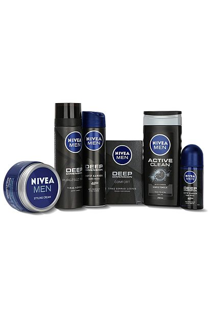 nivea men erkek deep dimension cilt bakim seti sac sekillendirici krem 150 ml fiyati yorumlari trendyol