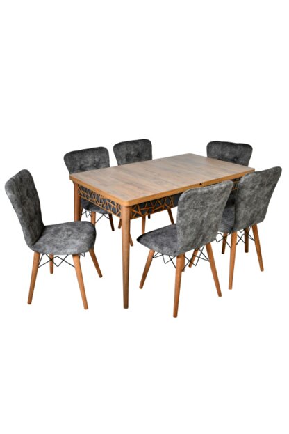 Efe Mobilya Amalfi Kelebek Acilir Ahsap Ayakli 6 Kisilik Yemek Masasi Fiyati Yorumlari Trendyol