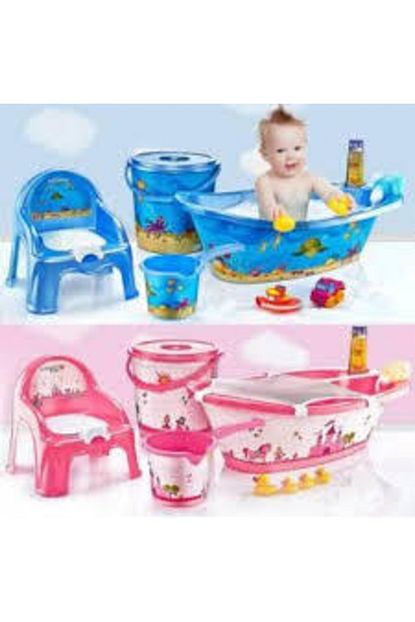 elif bebek banyo kuvet seti 5 li bebek banyo kuveti kova masraf mavi fiyati yorumlari trendyol