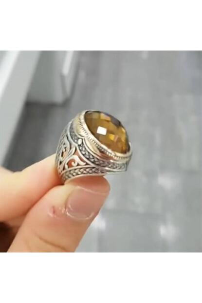 Alyansevim Zultanit Tasli Gumus Erkek Yuzuk Trendyol