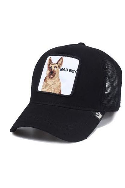 Cosmooutlet Bad Boy Kopek Figurlu Unisex Siyah Sapka Trendyol