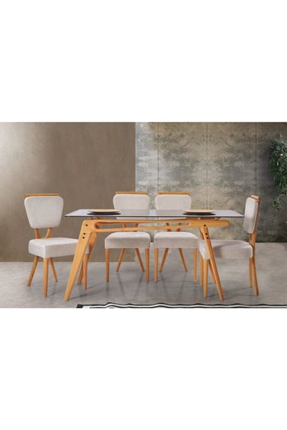 istanbul erdem mobilya bordo tagliente modern sik tasarim indirimli mutfak salon masasi takimi 4 sandalye 1 masa fiyati yorumlari trendyol
