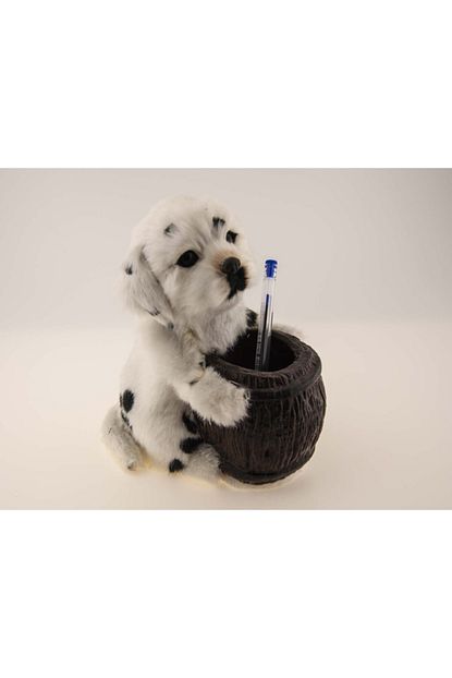 sweetpaws kalemlik yumusak tuylu gercekci sirin kopek calisma masaniz icin gri fiyati yorumlari trendyol