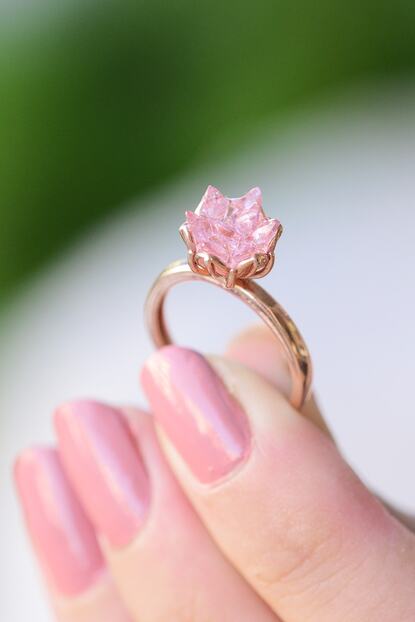 Armes Silver Pembe Lotus Cicegi Ayarlanabilir 925 Ayar Gumus Kadin Yuzuk Trendyol