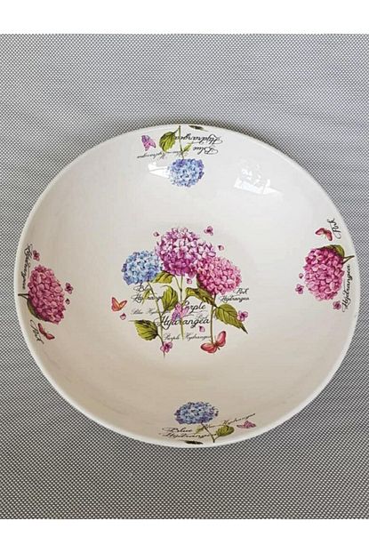 milenyum home beyaz ortanca desen seramik salata kasesi fiyati yorumlari trendyol