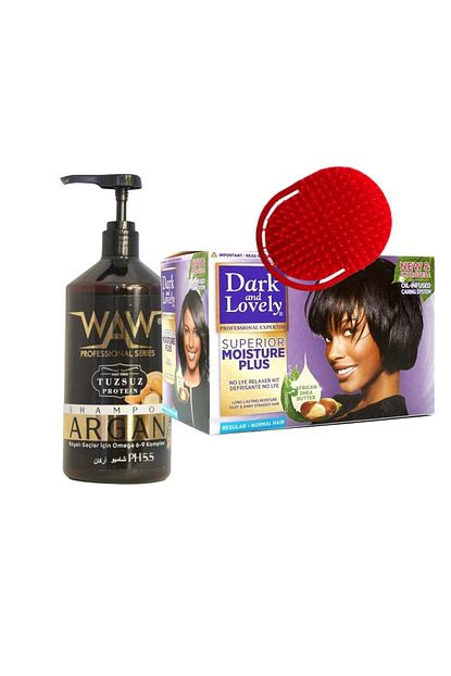 dark lovely dark and lovely sac duzlestirici krem set argan yagli tuzsuz sampuan fiyati yorumlari trendyol