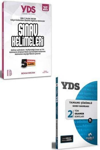 Benim Hocam Yayinlari Benim Hocam Modadil Yayinlari Yds Sinav Kelimeleri Tamami Cozumlu Soru Bankasi Seti Trendyol