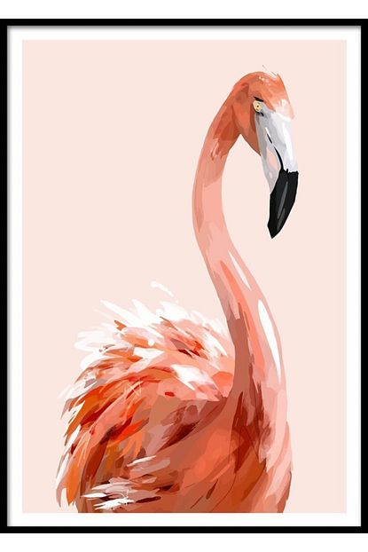 okul oncesi flamingo boyama