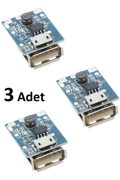 5v usb boost modul pil koruma voltaj