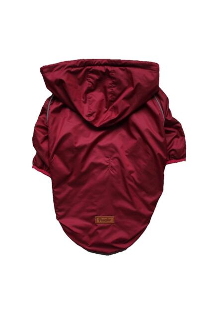 pawstar bordo maroon raincoat buyuk kopek mont buyuk irk yagmurluk kopek kiyafeti fiyati yorumlari trendyol