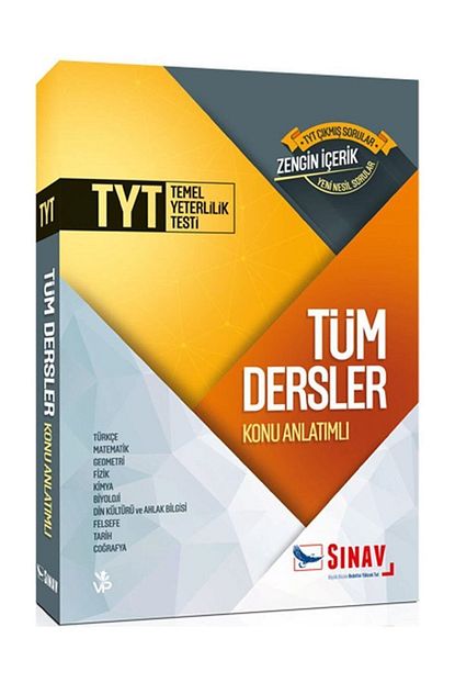 Sinav Yayinlari Tyt Tum Dersler Konu Anlatim Kitabi Trendyol