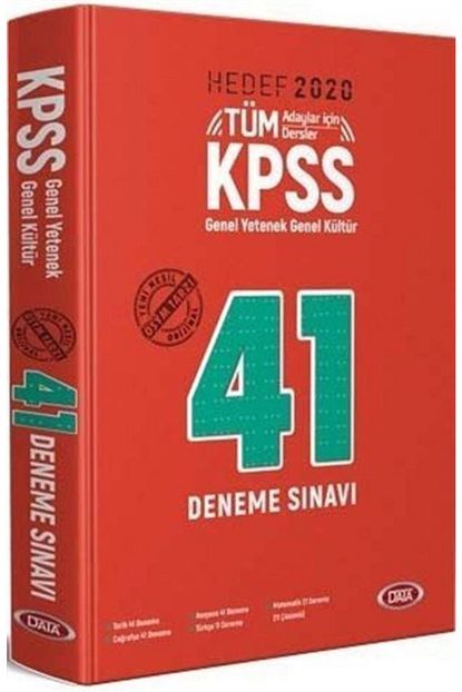 Data Yayinlari 2020 Kpss Genel Kultur Genel Yetenek 41 Deneme Sinavi Trendyol