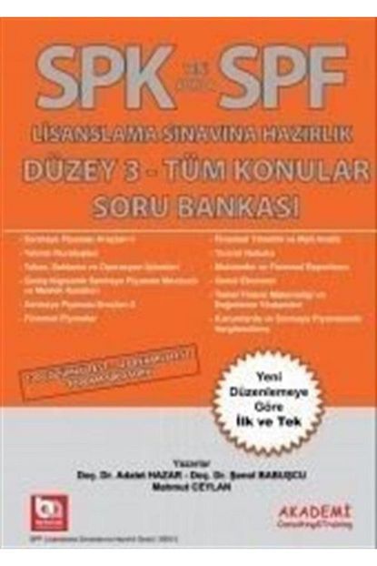 Akademi Consulting Training Spf Lisanslama Sinavina Hazirlik Duzey 3 Tum Konular Soru Bankasi Trendyol