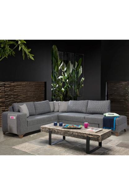 Eymense Loft Kose Koltuk Takimi Gri Trendyol