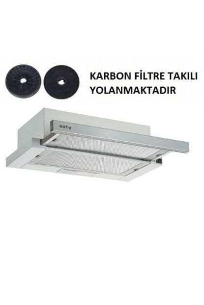 Esty Cift Motor Inox Aspirator Karbon Filtre Bacasiz Kullanim Trendyol