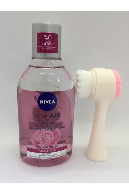 Nivea Micellar Gul Suyu Iceren Cift Fazli Makyaj Temizleme Suyu 400 Ml Yuz Temizleme Fircasi Trendyol