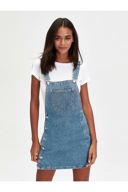 lc waikiki lcw casual jean elbise fiyati yorumlari trendyol