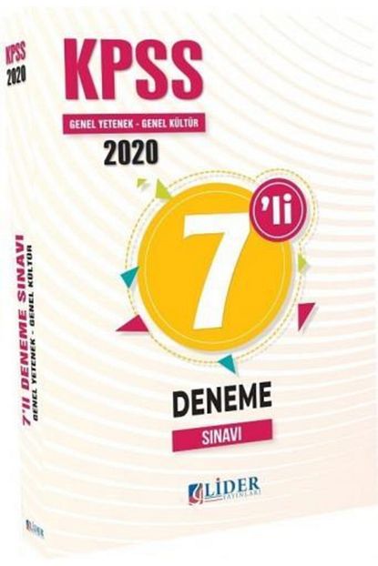 Lider Yayinlari Lider Kpss Gy Gk 7 Li Deneme Sinavi Trendyol