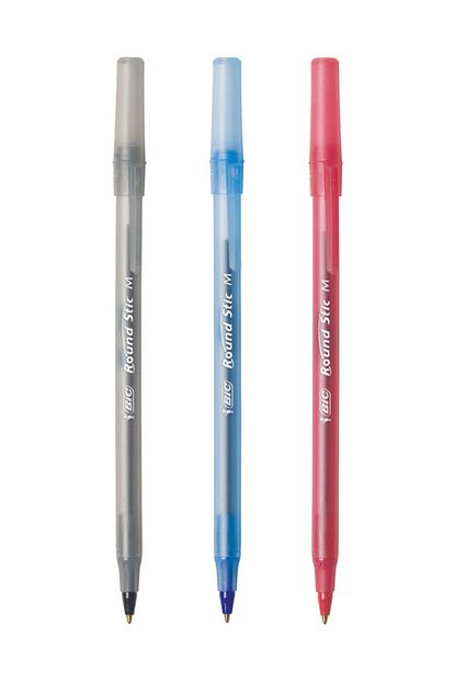 bic round stic tukenmez kalem mavi