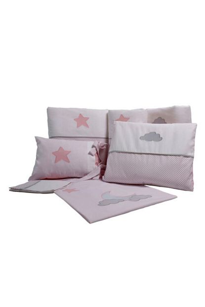 pudradecor pembe yildizlar bebek uyku seti 80x130 cm fiyati yorumlari trendyol