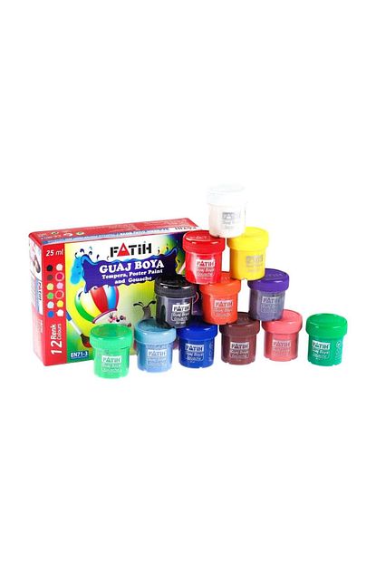 Fatih Guaj Boya 12 Renk 12x25 Ml Fa50420gb12r Trendyol