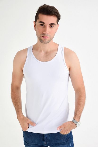 Dynamo Erkek Beyaz Askili T Shirt Atlet Trendyol