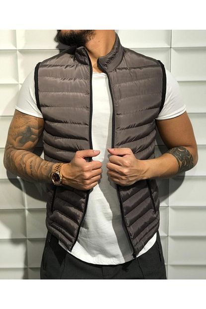 My Store Denim Erkek Spor Slimfit Sisme Yelek Trendyol