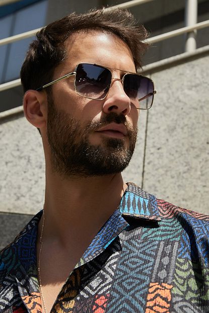 Sateen Men Metal Oval Gunes Gozlugu Trendyol