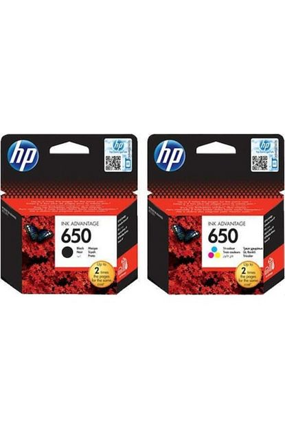 Hp 650 Siyah Kartus Cz101ae 650 Uc Renkli Kartus Cz102ae 2 Trendyol